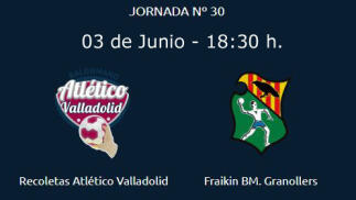 Balonmano Recoletas Atlético Valladolid vs Fraikin BM. Granollers