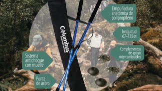 Bastones de aluminio telescópicos para tus rutas de trekking